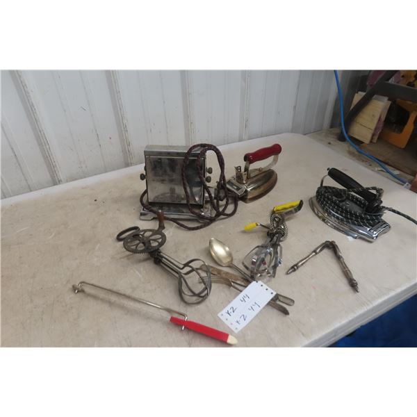 Drop Side Toaster, Mixer, Iron, Bread Knife, and More