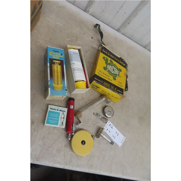 Windchill & Speed Meter, Old Razor, Thermometer and More