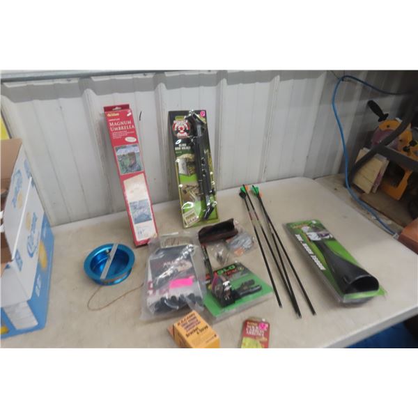 Archery Accessories, Line, Camo Umbrella, Moose Call