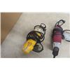 Image 4 : Four-Piece Power Tool Lot Including Dewalt Spiral Saw, Drill, and Two Multi-tools