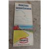 Image 2 : Three Vintage Road Maps: Texaco Manitoba/Saskatchewan; White Rose Winnipeg; Sinclair Michigan