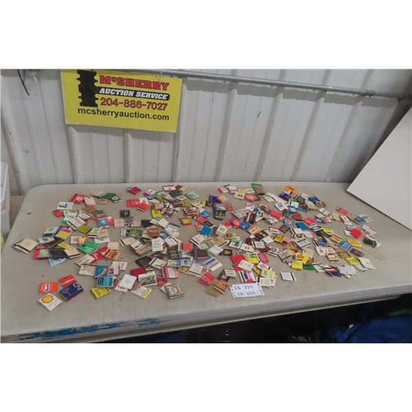 Quantity of Match Books with Advertisements