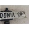 Image 3 : Caledonia Cr. 2-Sided Street Sign, Metal Embossed, With Cast Bracket Mount