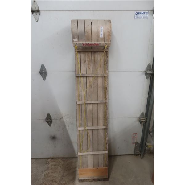 Torpedo Sixty-Inch Wooden Toboggan