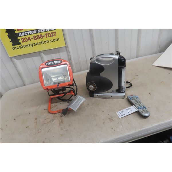 Halogen Light; Jeep TV AM/FM Radio