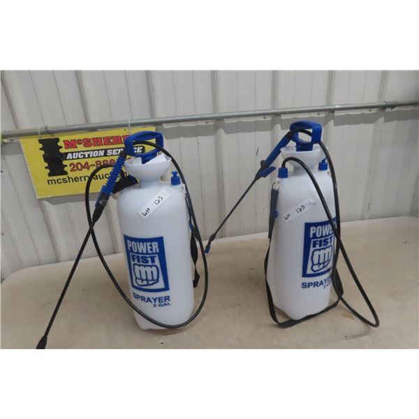 2 New Powerfist 2 Gallon Bottle Sprayers