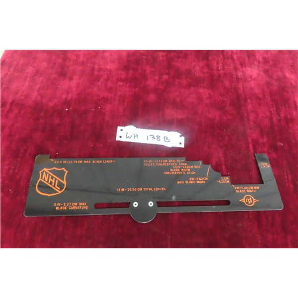 Official NHL Stick And Blade Legal Measurement Tool