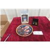 Image 1 : Star Trek Mr. Spock Bust, Star Trek Collector Plate + Batman Cufflinks