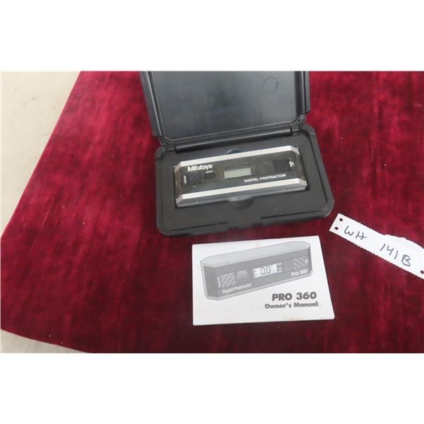 Mitutoyo Pro 360 Digital Protractor (Angle Finder)