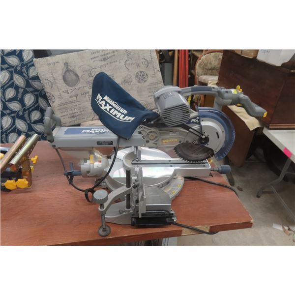 Mastercraft Maximum Sliding Dual-Bevel Compound Mitre Saw W/ Laser & Stand