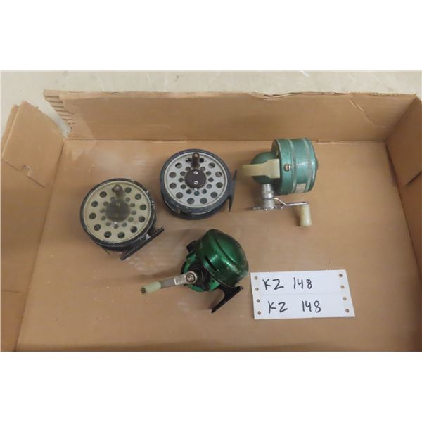 4x Vintage Fishing Reels