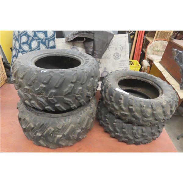 4 Quad Tires — 2x AT 25 x 10 - 12; 2x AT 23 x 8 - 12