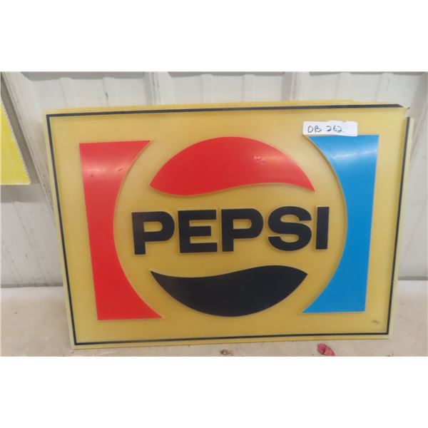 Pepsi Fiberglass Sign 17  x 24 