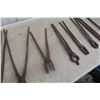 Image 4 : 11 Blacksmith Forge Tongs + Pipe Wrench