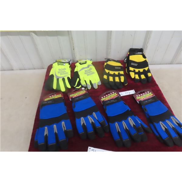 8 Pair XL Gloves