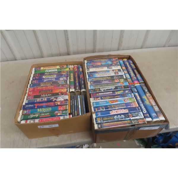 40 VHS Disney Movies + Some CDs