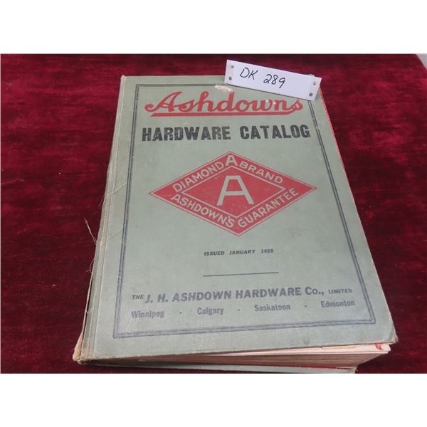 Vintage Ashdowns Store (Winnipeg) Counter Catalogues, Dated 1925.