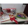 Image 1 : 3 Snowman Lanterns, 2 Packages Of Light Stakes, Tree Ornaments and More