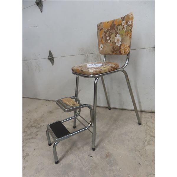 Vintage Step-Stool Chair.
