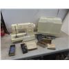 Singer Sewing Machine With Attachments.