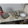 Image 1 : Assortment Of Stainless Steamers (Various Sizes), Grilling Pan, Racks, Stainless Bowls and More