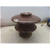 Image 4 : Vintage Glazed Ceramic Electrical Insulator, 12" H x 10" Across.