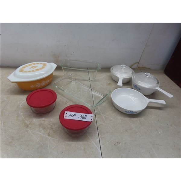 Pyrex Casserole Dish, Loaf Pan, Corning Ware +.