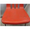 Image 6 : 2 Stackable Orange Chairs.