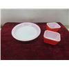 Image 4 : 5-Piece Pyrex: Mixing Bowls, Refrigerator Dish, Pie Plate, Grindley Bowl, Coca-Cola Cup