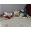 Image 10 : Christmas Décor — Vintage Noma Bubble Lights, Candle Holder, Ceramic Figurines and More!