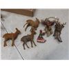 Image 14 : Christmas Décor — Vintage Noma Bubble Lights, Candle Holder, Ceramic Figurines and More!
