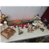 Christmas Décor — Vintage Noma Bubble Lights, Candle Holder, Ceramic Figurines and More!