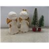 Image 9 : Christmas Décor — Vintage Noma Bubble Lights, Candle Holder, Ceramic Figurines and More!