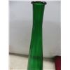 Image 5 : Vintage Emerald-Green Genie-Bottle Decanter And Amberina Stretch Art-Glass Pitcher.
