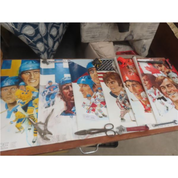 6 1976 Limited Edition Canada Cup Posters — Team Canada, CCCP, USA, Finland, Sweden, And Czech.