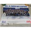 1993–94 Tampa Bay Lightning Team Poster, 18" x 24".