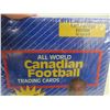 Image 4 : 2 x 1991 All World Canadian Football Cards — Factory Sealed.