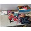 Box Of Handkerchiefs, Scarves, Pillowcases and More