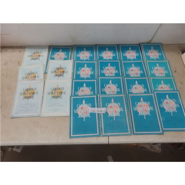 22 Issues Of Canadian Geographical Journal From 1933 And 1934.