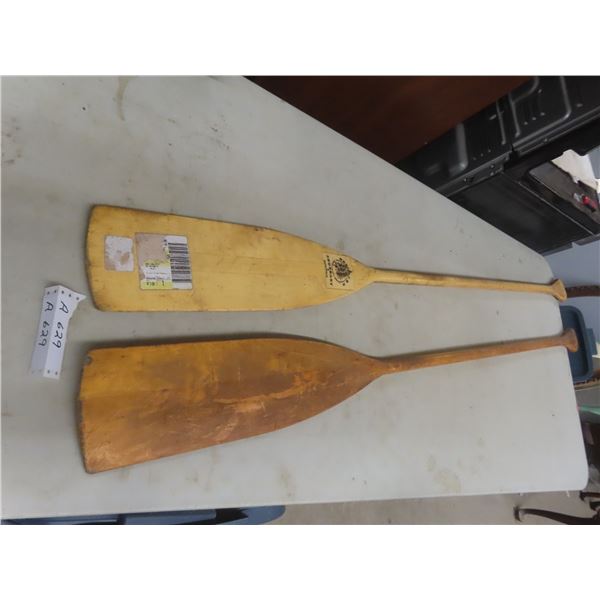 2 Wooden Paddles.