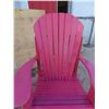 Image 11 : Adirondack Wood Chairs - Pink