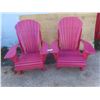 Image 1 : Adirondack Wood Chairs - Pink