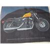 Image 9 : 2 Double-Sided Miller/Harley-Davidson Banners, 37" x 18", And A Harley Crest