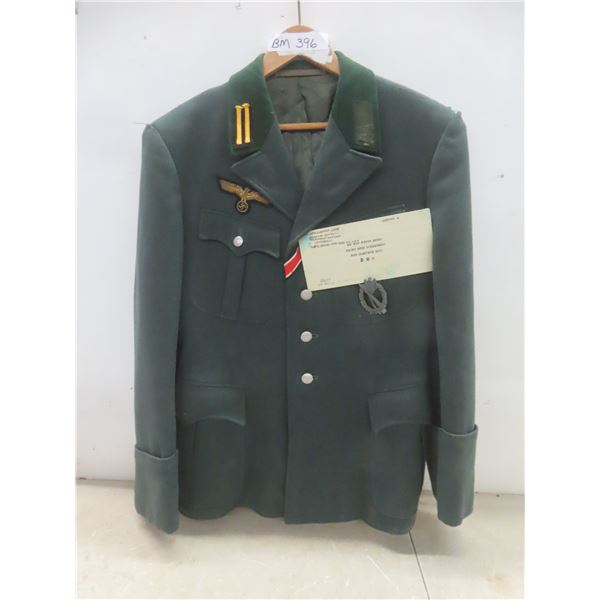 WW2 German Military Jacket And Prisoner-Of-War Correspondence.