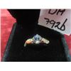 Image 1 : New 18K Gold-Plated 0.8 ct Cubic Zirconia Chanel Ring, Size 7.