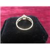 Image 2 : New 18K Gold-Plated 0.8 ct Cubic Zirconia Chanel Ring, Size 7.