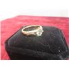 Image 3 : New 18K Gold-Plated 0.8 ct Cubic Zirconia Chanel Ring, Size 7.