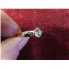 Image 7 : New 18K Gold-Plated 0.8 ct Cubic Zirconia Chanel Ring, Size 7.