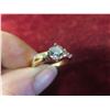 Image 8 : New 18K Gold-Plated 0.8 ct Cubic Zirconia Chanel Ring, Size 7.