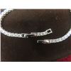 Image 2 : New Platinum-Plated 2.5 mm Princess-Cut Tennis Bracelet, Adjustable 7"-8".